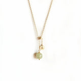 Hetian Jade Lucky Bead Pendant Necklace Crystal Necklace Gift