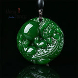 Hetian Jade Pixiu Pendant Engraved Jewelry Couple Charms Amulets