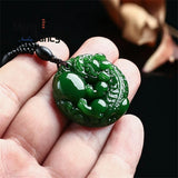 Hetian Jade Pixiu Pendant Engraved Jewelry Couple Charms Amulets