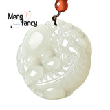 Hetian Jade Pixiu Pendant Engraved Jewelry Couple Charms Amulets