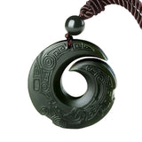 Natural Hetian Jade Pendant Necklace Jadeite Jewelry for Men Buddhist Lucky