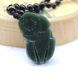 Hetian Jade Pixiu Pendant Lucky Amulet Necklace Men Women