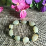 Natural Hetian Jade Bracelet Lucky Safety Auspicious Amulet