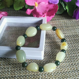 Hetian Jade Random Stone Bracelet Lucky Safety Auspicious Amulet