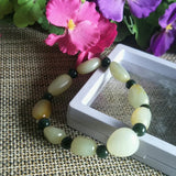 Hetian Jade Random Stone Bracelet Lucky Safety Auspicious Amulet