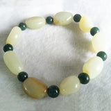 Natural Hetian Jade Bracelet Lucky Safety Auspicious Amulet