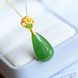 Hetian Jade Sterling Silver Lock of Good Wishes with Small Key