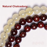 Natural Hetian Jade Yellow Chalcedony Beads Bracelet