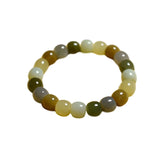12mm Hetian Jade Beads Bracelet Lucky Safety Amulet