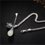 Chinese Style Hetian Magnolia Flower Pendant Bracelet Retro Silver Jewelry