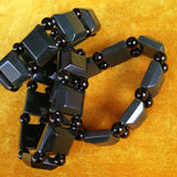 Hetian Nephrite Jade Dark Green Bracelet Square Cards Round Beads
