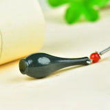 Hetian Sapphire Vase Pendant Safe Couple Men Women Jade Necklace Jewelry