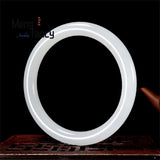 Hetian Sheep Fat Jade Round Bangle Bracelet Women