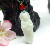 Hetian Jade Buddha Maitreya Pendant Engraved Personalized Men Women Charm