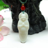 Hetian Jade Buddha Maitreya Pendant Engraved Personalized Men Women Charm