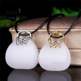 Natural Hetian Jade Handbag Blessing Pendant Charms Retro Men Women Couple