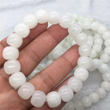 Natural Hetian Jade Bead Bracelet Lucky Amulet Jade Jewelry For Men Women