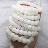 Natural Hetian Jade Bead Bracelet Lucky Amulet Jade Jewelry For Men Women