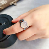 Hetian Chalcedony Silver Charm Women's Jewelry