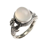 Hetian Chalcedony Silver Charm Women's Jewelry