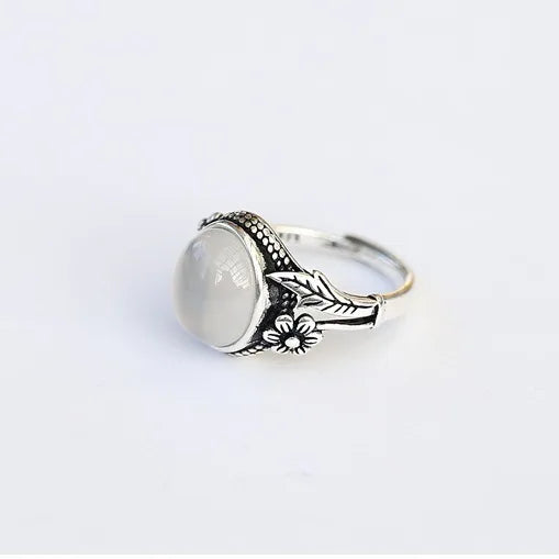 Hetian Chalcedony Silver Charm Women's Jewelry