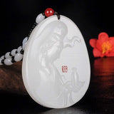Natural Hetian jade Avalokitesvara men's Jade Buddha safety pendant