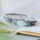 Hetian Jade Bracelet Ancient Craft Bangle Wedding Jewelry
