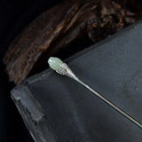 Hetian Jade Magnolia Flower Hairpin Ancient Rhyme Hair Accessory