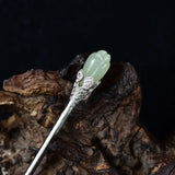 Hetian Jade Magnolia Flower Hairpin Ancient Rhyme Hair Accessory