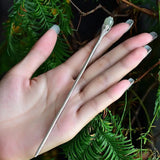Hetian Jade Magnolia Flower Hairpin Ancient Chinese Hair Accessory