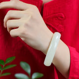 Natural Hetian Jade Bracelet for Women - Mother's Jewelry