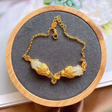 Hetian Chalcedony Dragon Soul Bracelet for Women