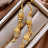Hetian Chalcedony Dragon Soul Bracelet for Women