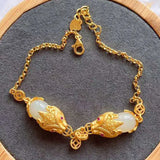 Hetian Chalcedony Dragon Soul Bracelet for Women