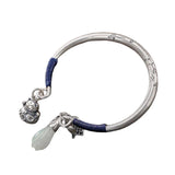 Hetian Chalcedony Lucky Cat Bracelet Mulan Jewelry
