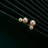 Pink Pearl Sterling Silver Stud Earrings 4.5-8mm