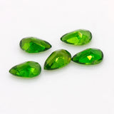 Natural High Diopside Pear Cut 3x5mm Stone Inlay