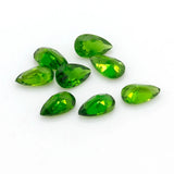Natural High Diopside Pear Cut 3x5mm Stone Inlay