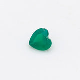Green Agate Heart Cut 4x4mm Ring Necklace Jewelry