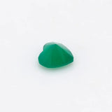 Green Agate Heart Cut 4x4mm Ring Necklace Jewelry
