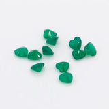 Green Agate Heart Cut 4x4mm Ring Necklace Jewelry