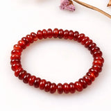 Red Agates Stone Beads Bracelet for Good Luck