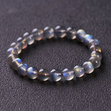 Stone Gray Moonstone Beads Bracelet For Women Charm Bracelets