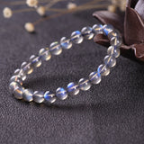 Stone Gray Moonstone Beads Bracelet For Women Charm Bracelets