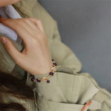 Natural High Uruguayan Amethyst Bracelet All-match Style Girl Fine Jewelry