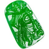 High-quality Chrysoprase Guan Gong Jade Pendant Agate Erye Pendant