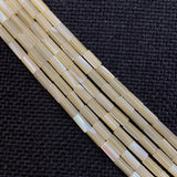 Horseshoe Shell Tube Beads 3x7mm Mother-of-pearl Long Tube Beads
