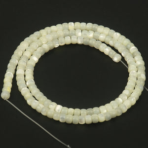 Natural Snail Shell Abacus Beads for Jewelry Making 15''