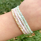 Natural Snail Shell Abacus Beads for Jewelry Making 15''