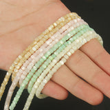Natural Snail Shell Abacus Beads for Jewelry Making 15''
